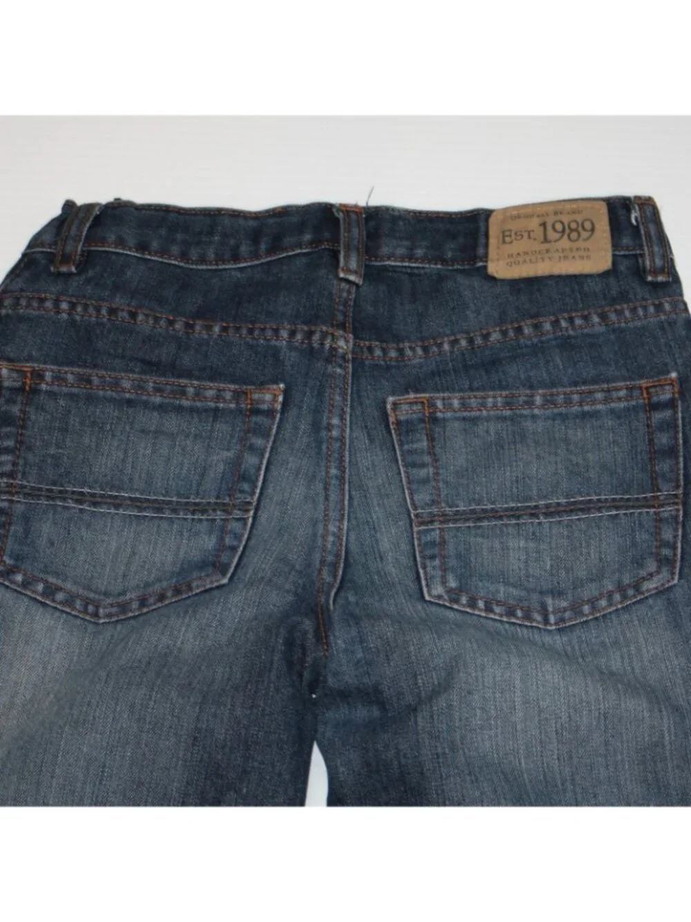 The Children's Place Boy's Bootcut Blue Denim Jeans Pants in size 10